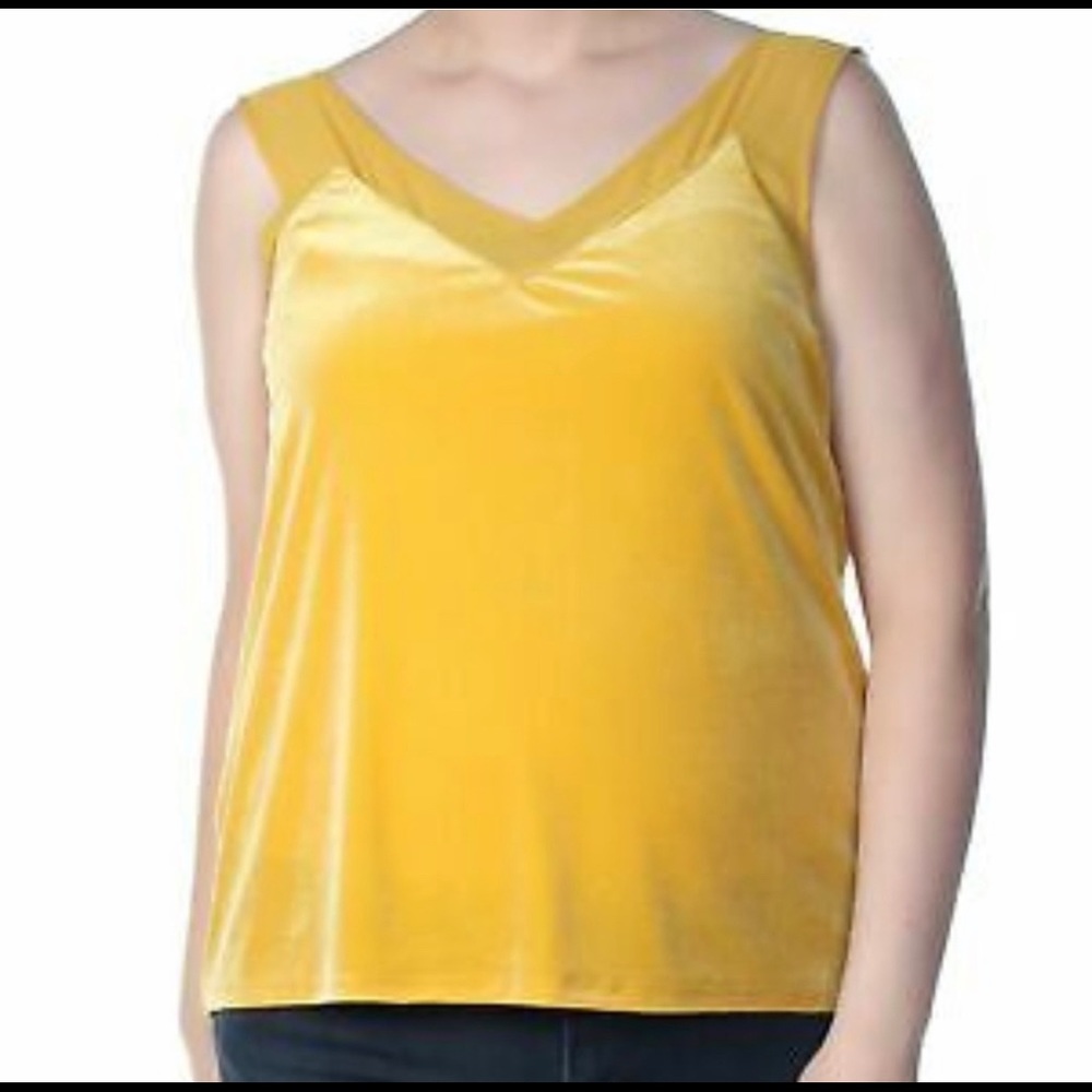 INC Gold Velvet Top - NWT